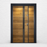 Decordin Security & Entrance Doors Laminox Wood-Finish Security Entrance Door with Mono Lock