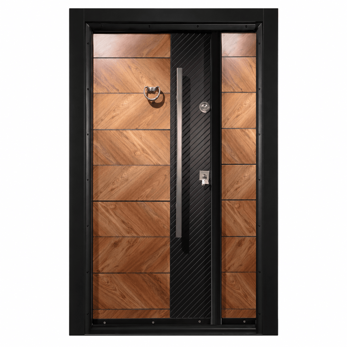 Decordin Security & Entrance Doors Laminox Wood-Finish Security Entrance Door with Mono Lock
