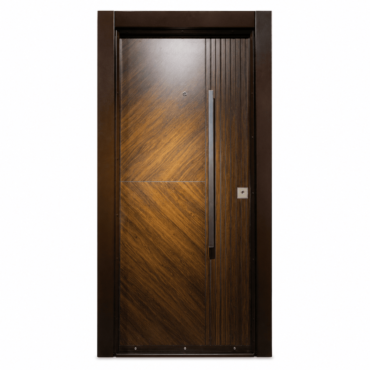 Decordin Security & Entrance Doors Laminox Wood-Finish Security Entrance Door with Mono Lock