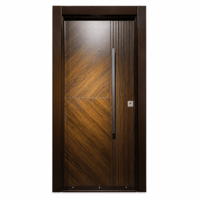 Decordin Security & Entrance Doors Laminox Wood-Finish Security Entrance Door with Mono Lock