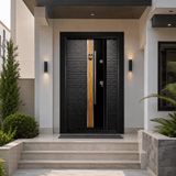 Decordin PVC-Laminated Security Entrance Door with Dual Lock - PMR 063