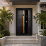 Decordin PVC-Laminated Security Entrance Door with Dual Lock - PMR 063