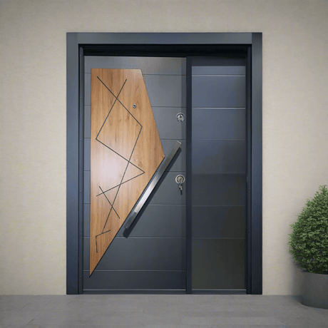 Decordin Security Doors PVC Laminox Portal One & Half Door - PMR-011