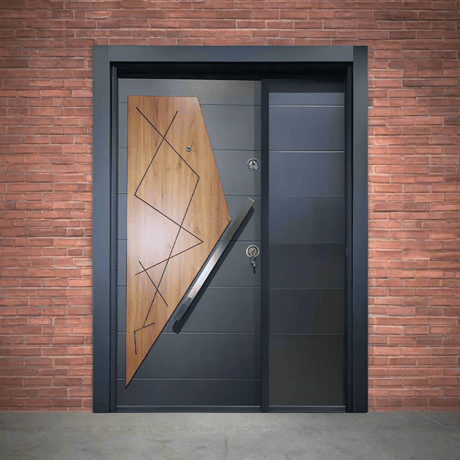 Decordin Security Doors PVC Laminox Portal One & Half Door - PMR-011