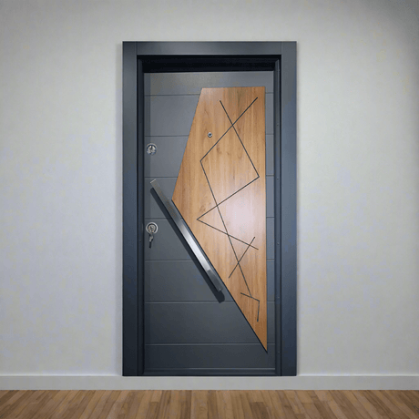 Decordin Security Doors PVC Laminox Single Door - PMR-011