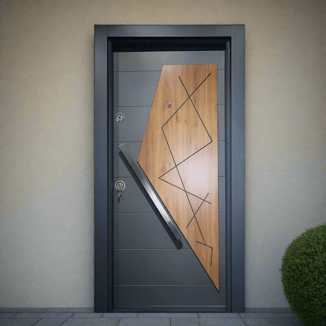 Decordin Security Doors PVC Laminox Single Door - PMR-011