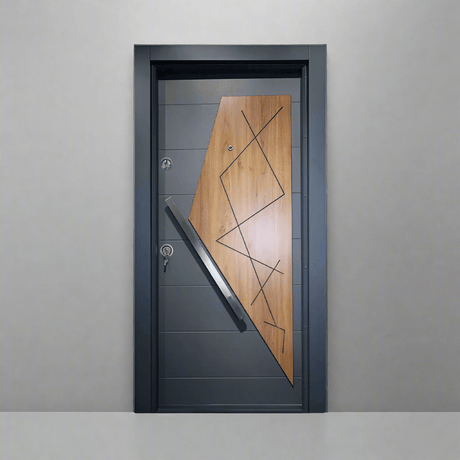 Decordin Security Doors PVC Laminox Single Door - PMR-011