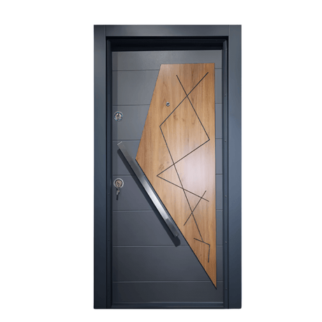 Decordin Security Doors PVC Laminox Single Door - PMR-011