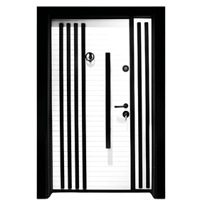 Decordin Security Doors PVC Laminox Single Door - PMR-013