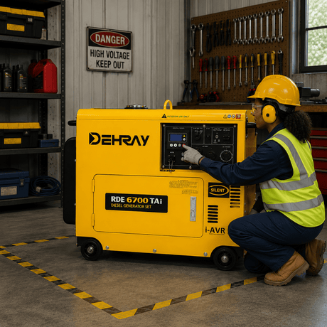 Dehray Generator Dehray 5.0KVA Single Phase Diesel Generator with Digital I-AVR – RDE6700TAI