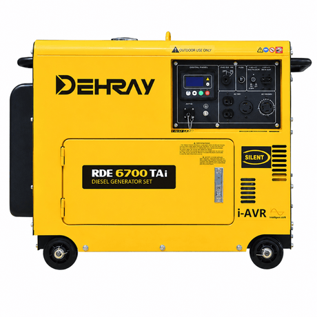 Dehray Generator Dehray 5.0KVA Single Phase Diesel Generator with Digital I-AVR – RDE6700TAI
