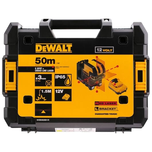 DeWalt Laser Measure DeWalt 12V XR 5 Spot Cross Line Red Laser - DCE0825D1R-QW