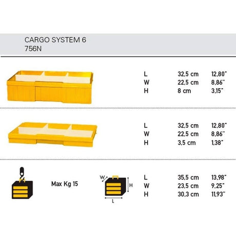 Dimartino Tool Boxes Bags & Belts Dimartino 6-Tier Cargo System 6 - 756N