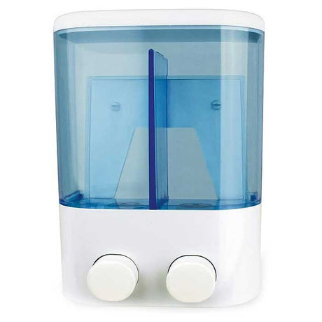 Dispenser Dryers & Dispensers Manual 2in1 Dual Wall Mounted Manual Hand Sanitizer & Liquid Soap Dispenser 700ml