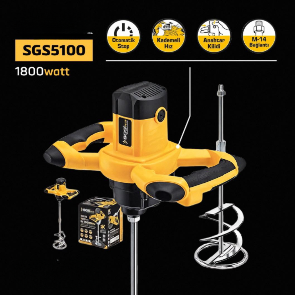 SGS Professional Paint Mixer 1600W -  SGS5100