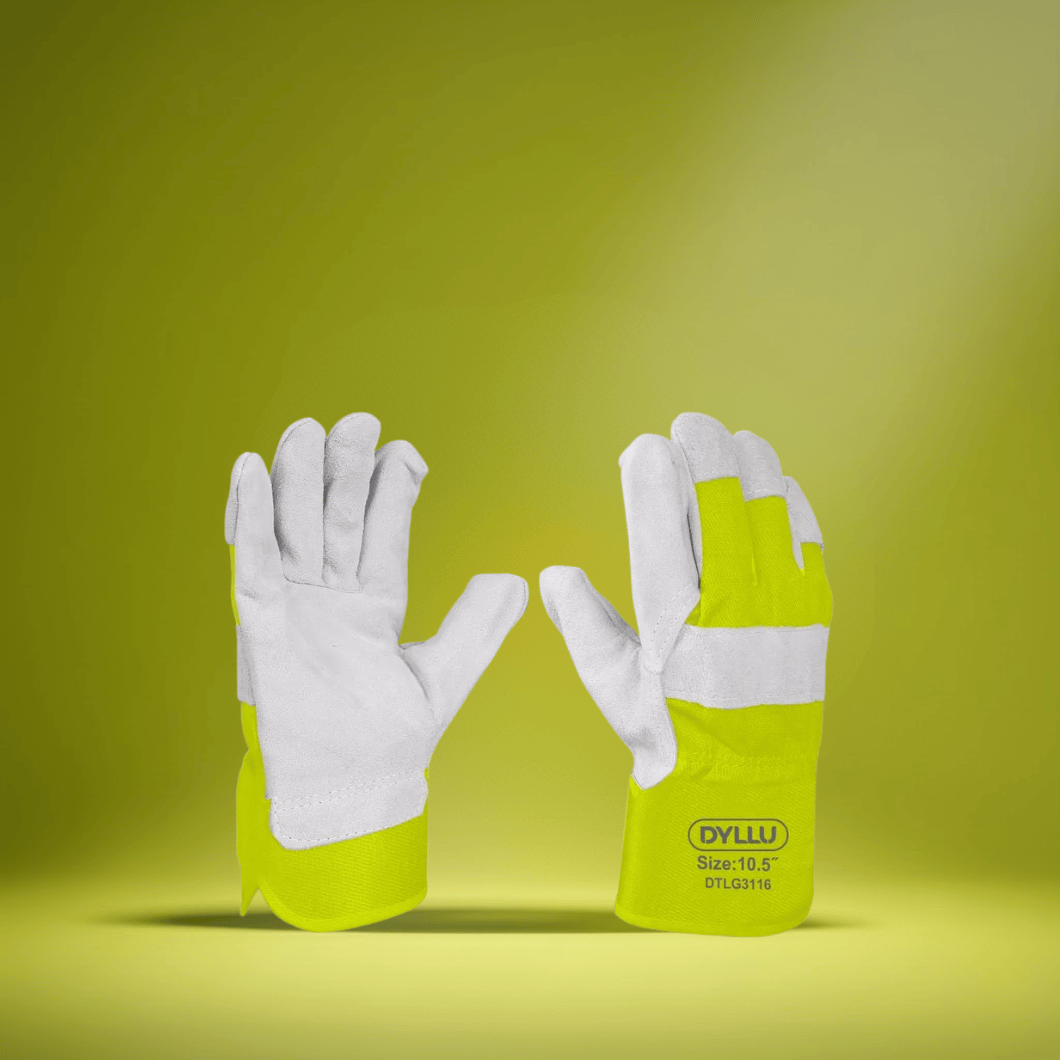 Dyllu Work Gloves Dyllu 10.5" Leather Gloves - DTLG0105