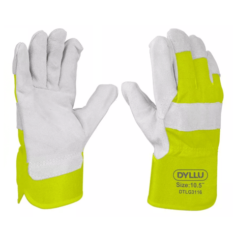 Dyllu Work Gloves Dyllu 10.5" Leather Gloves - DTLG0105