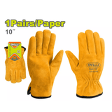 Dyllu Work Gloves Dyllu 10" Leather Gloves - DTLG2100