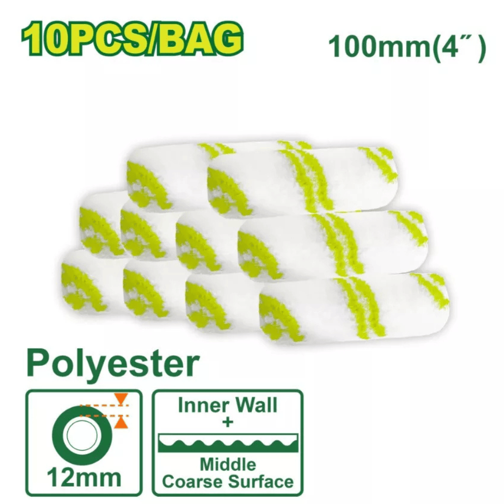 Dyllu Paint Tools & Equipment Dyllu 10 Piece 4" Roller Cover (Inner wall) - DTCB4941