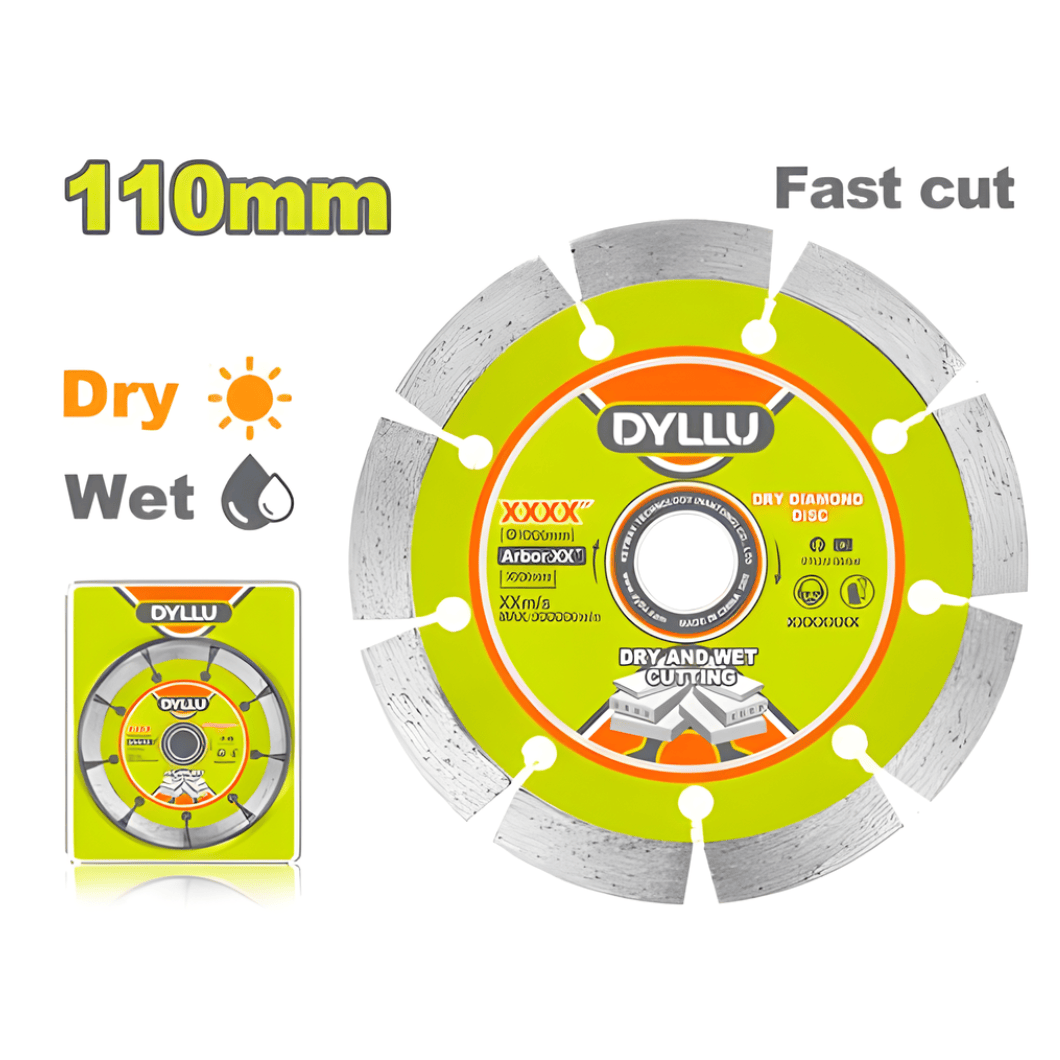 Dyllu Grinding & Cutting Wheels Dyllu 110(4 3/8"") X 20mm Dry Diamond Disc - DTDC1K01