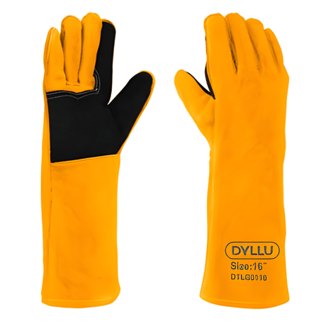 Dyllu Work Gloves Dyllu 16" Welding Leather Gloves - DTLG3116