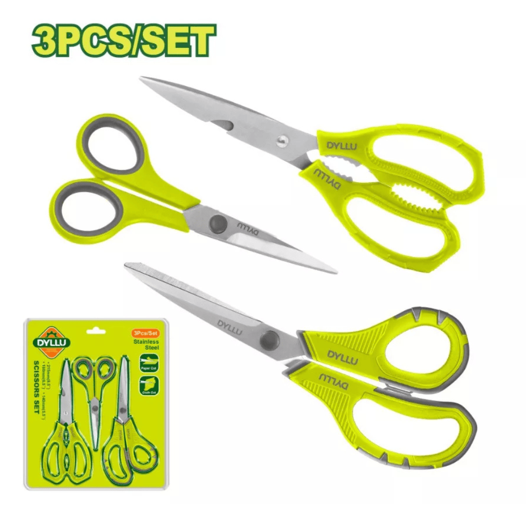 Dyllu Hand Saws & Cutting Tools Dyllu 3-Piece Multi-Purpose Scissors Set - DTSX4603