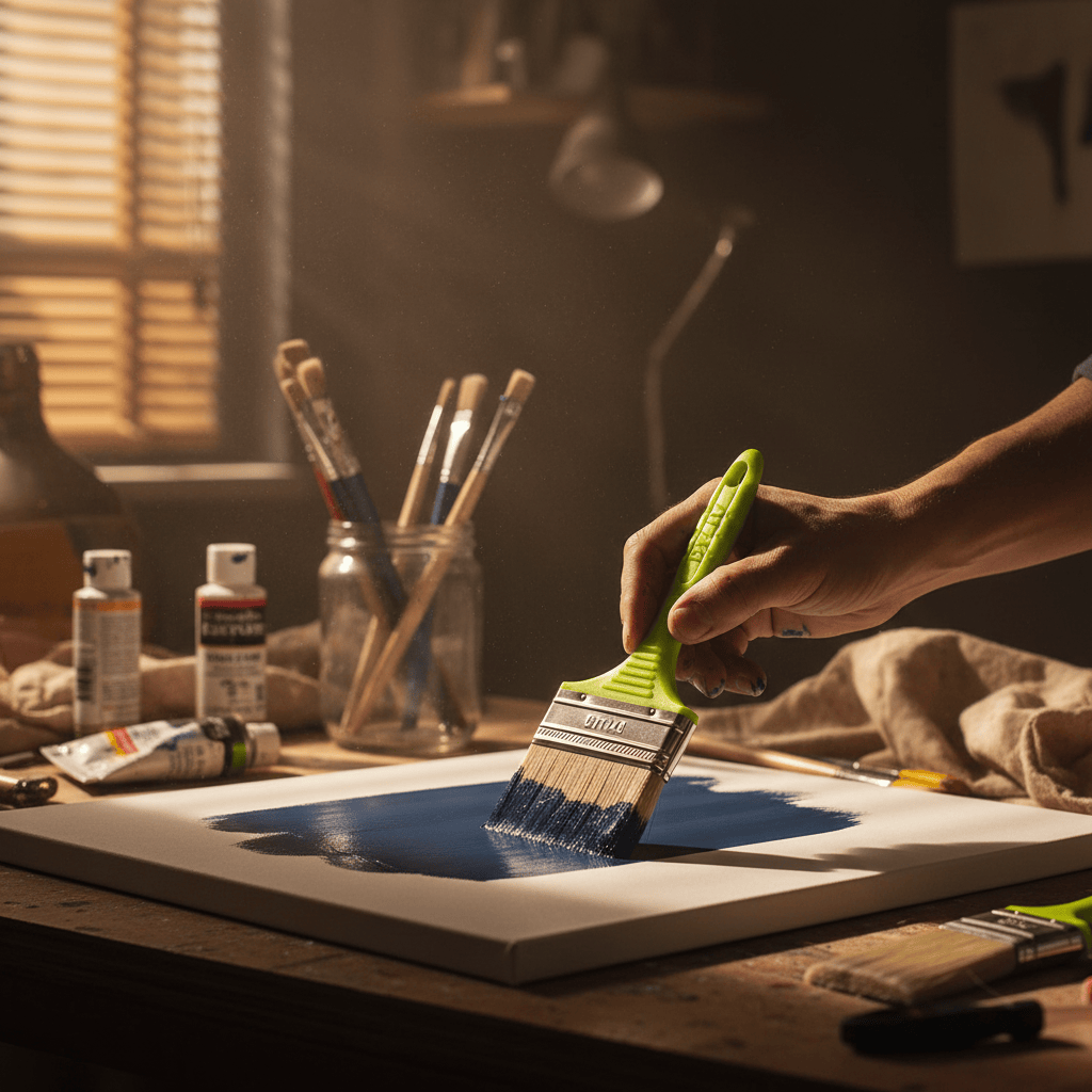 Dyllu Paint Tools & Equipment Dyllu 3 Piece Paint Brush Set For Oil-Based Paint - DTPB1931