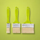 Dyllu Paint Tools & Equipment Dyllu 3 Piece Paint Brush Set For Oil-Based Paint - DTPB1931