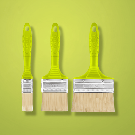 Dyllu Paint Tools & Equipment Dyllu 3 Piece Paint Brush Set For Oil-Based Paint - DTPB1931