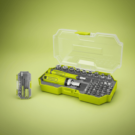 Dyllu Screwdrivers Dyllu 43-Piece Screwdriver Bit & 1/4" Socket Set  - DTSS8B43