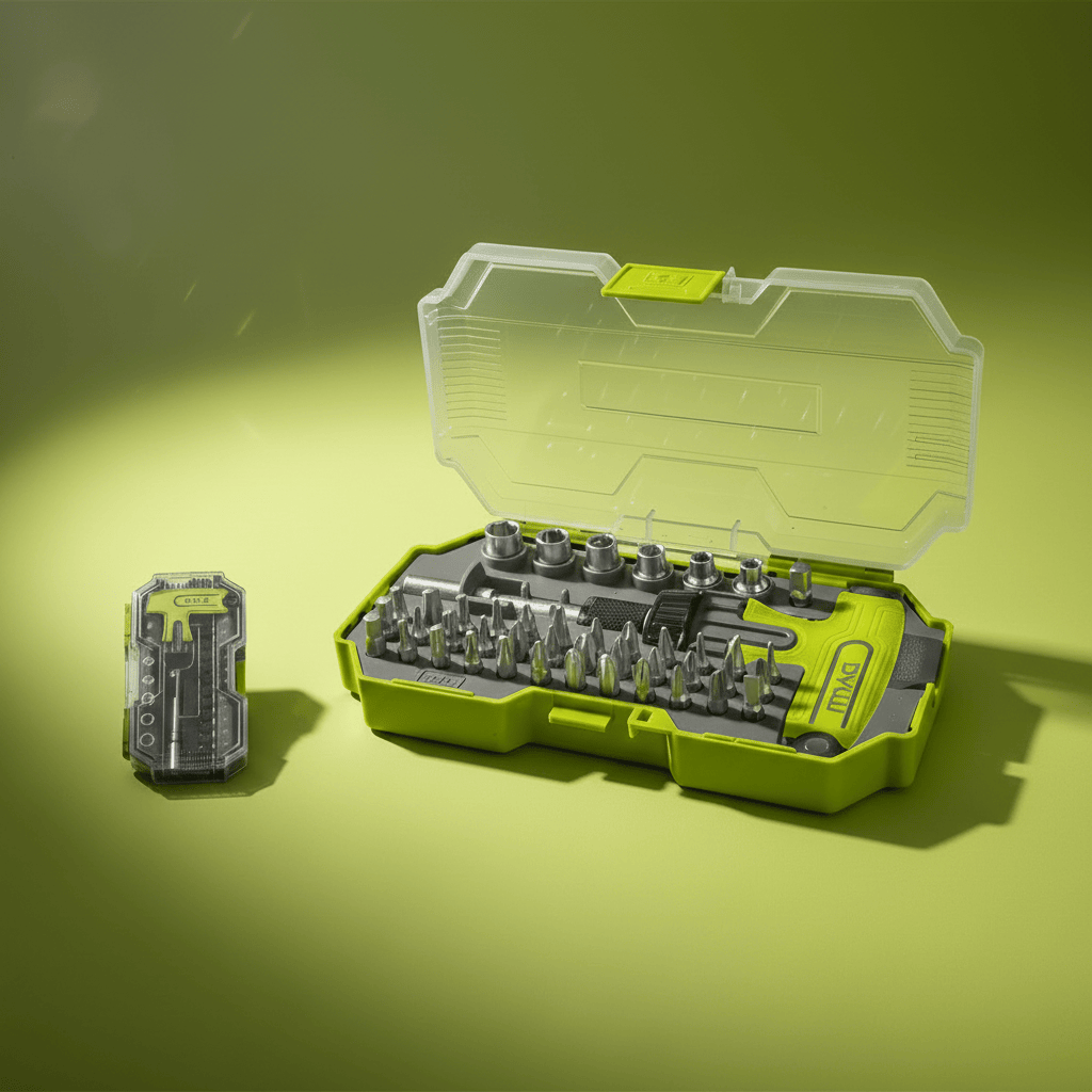 Dyllu Screwdrivers Dyllu 45-Piece T-Handle Wrench & Screwdriver Set 45-Piece  1/4" - DTSS8B45
