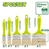 Dyllu Paint Tools & Equipment Dyllu 5-Piece Paint Brush Set For Oil-Based Paint - DTPB1952