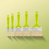 Dyllu Paint Tools & Equipment Dyllu 5-Piece Paint Brush Set For Oil-Based Paint - DTPB1952