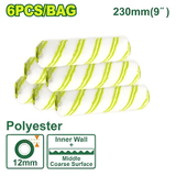 Dyllu Paint Tools & Equipment Dyllu 6 Piece 9" Roller Cover (Inner wall) -DTCB4996