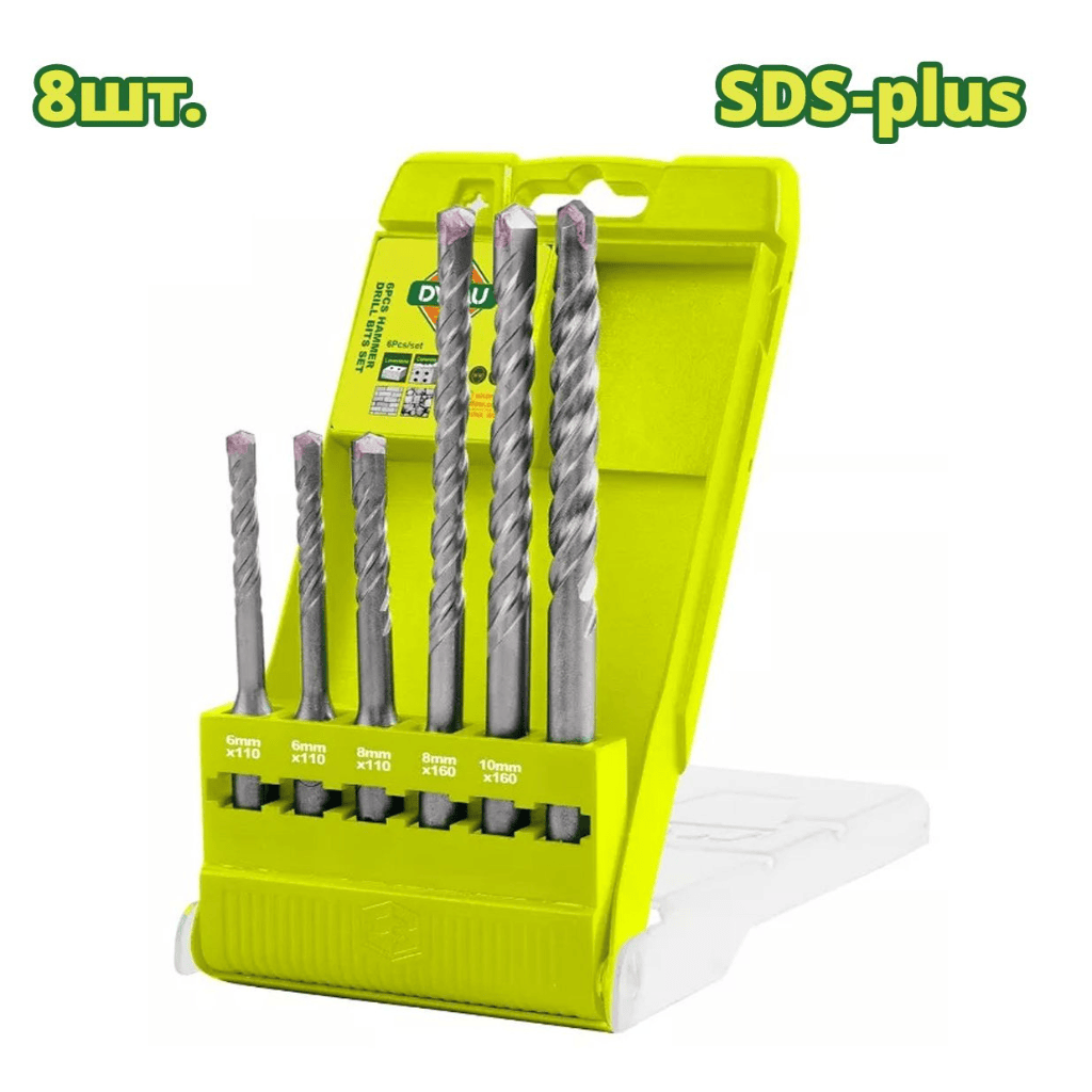 Dyllu Drill Bits Dyllu 6-Piece SDS Plus Hammer Drill Bit Set - DTHD6B06