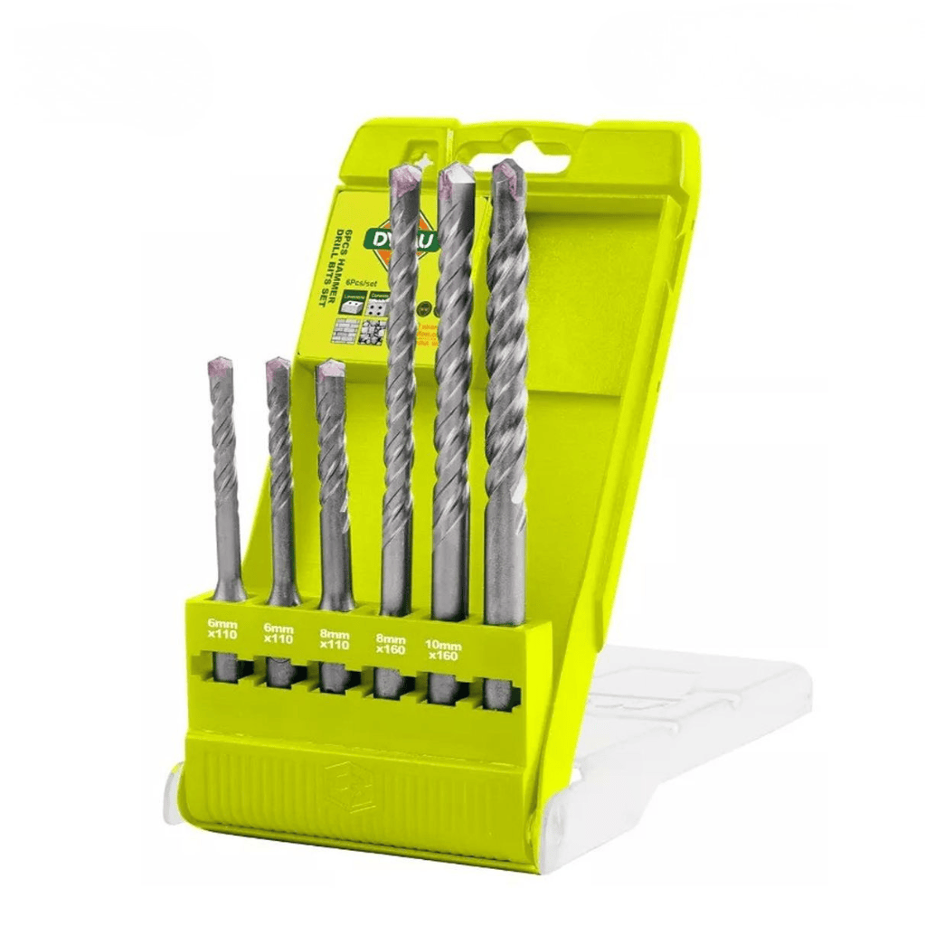 Dyllu Drill Bits Dyllu 6-Piece SDS Plus Hammer Drill Bit Set - DTHD6B06