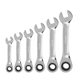 Dyllu Wrenches Dyllu 6-Piece Short Ratchet Spanner Set  - DTSP6406