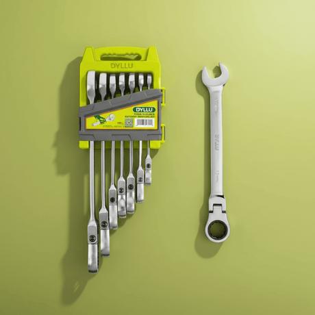 Dyllu Wrenches Dyllu 7-Piece Flexible Ratchet Spanner Set  - DTSP5207