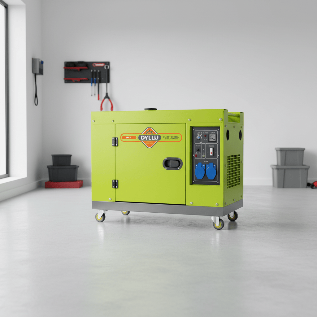Dyllu Generator Dyllu 8.0kW Single Phase Silent Diesel Generator with Electric Start 15HP - DTDG2A100
