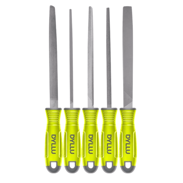 Dyllu Chisels Files Planes & Punches Dyllu 8" 5-Pieces Steel File Set – DTSF2405