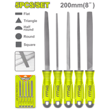 Dyllu Chisels Files Planes & Punches Dyllu 8" 5-Pieces Steel File Set – DTSF2405