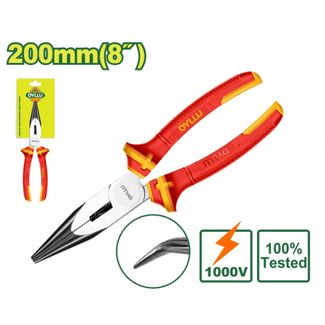 Dyllu Wrenches Dyllu 8" Insulated Bent Nose Pliers - DTPL4938