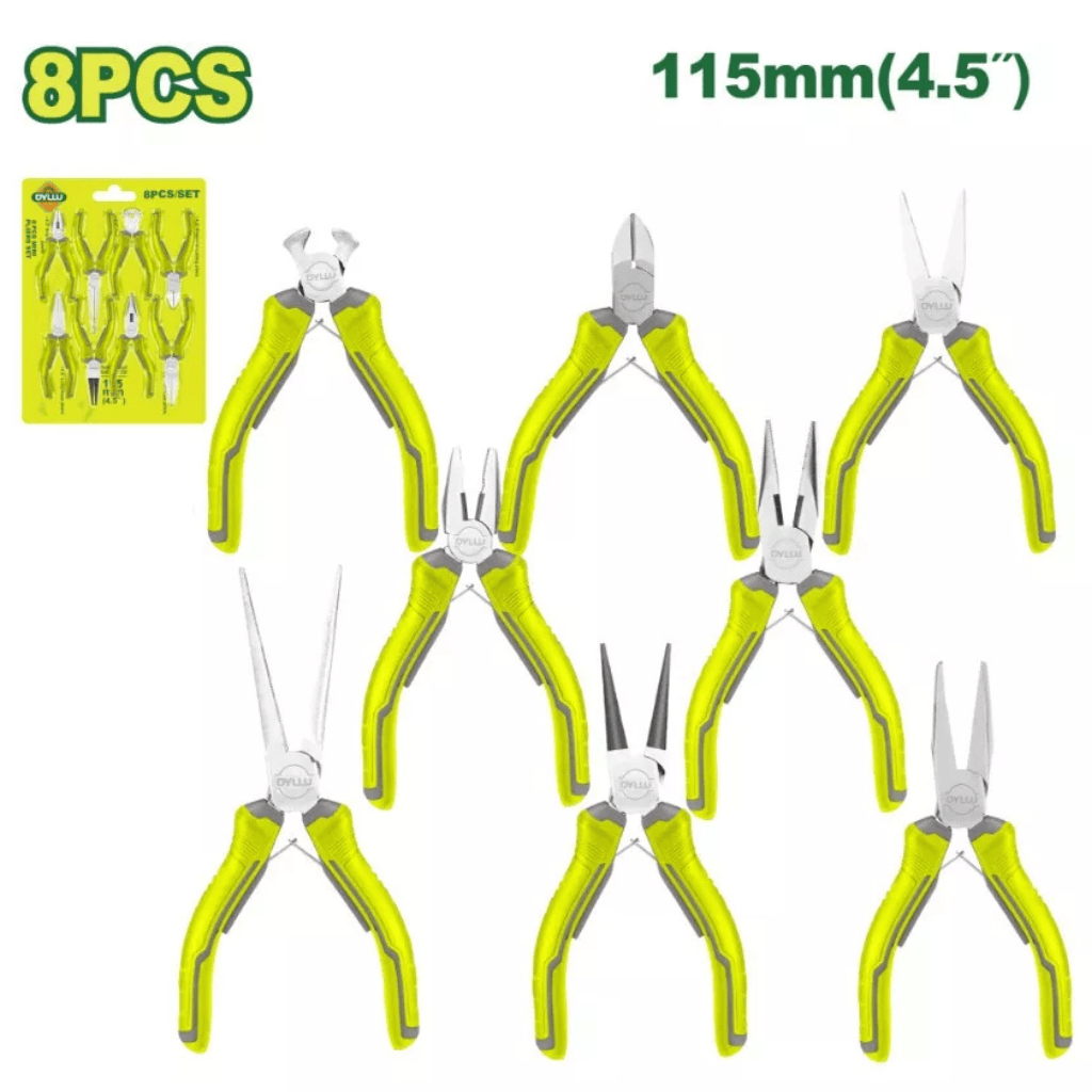 Dyllu Screwdrivers Dyllu 8-Piece Mini Pliers Set 4.5" (115mm)  - DTPS1618