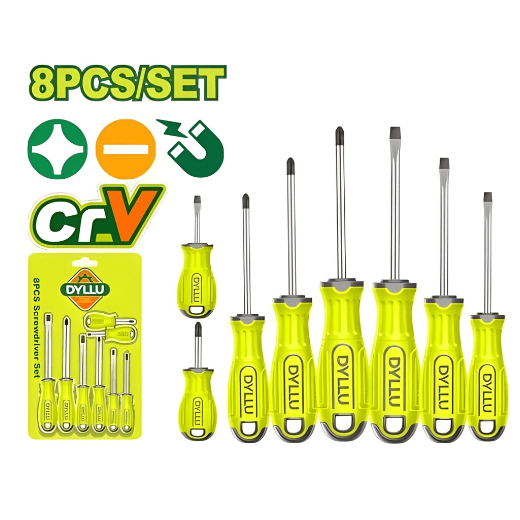 Dyllu Screwdrivers Dyllu 8-Piece Phillips Screwdriver Set - DTSS1408