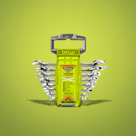 Dyllu Wrenches Dyllu 8-Pieces Double Open End Spanner Set  - DTDS2208