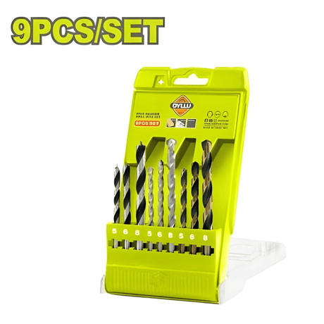 Dyllu Drill Bits Dyllu 9-Piece HSS Drill Bit Set - DTTD6B01
