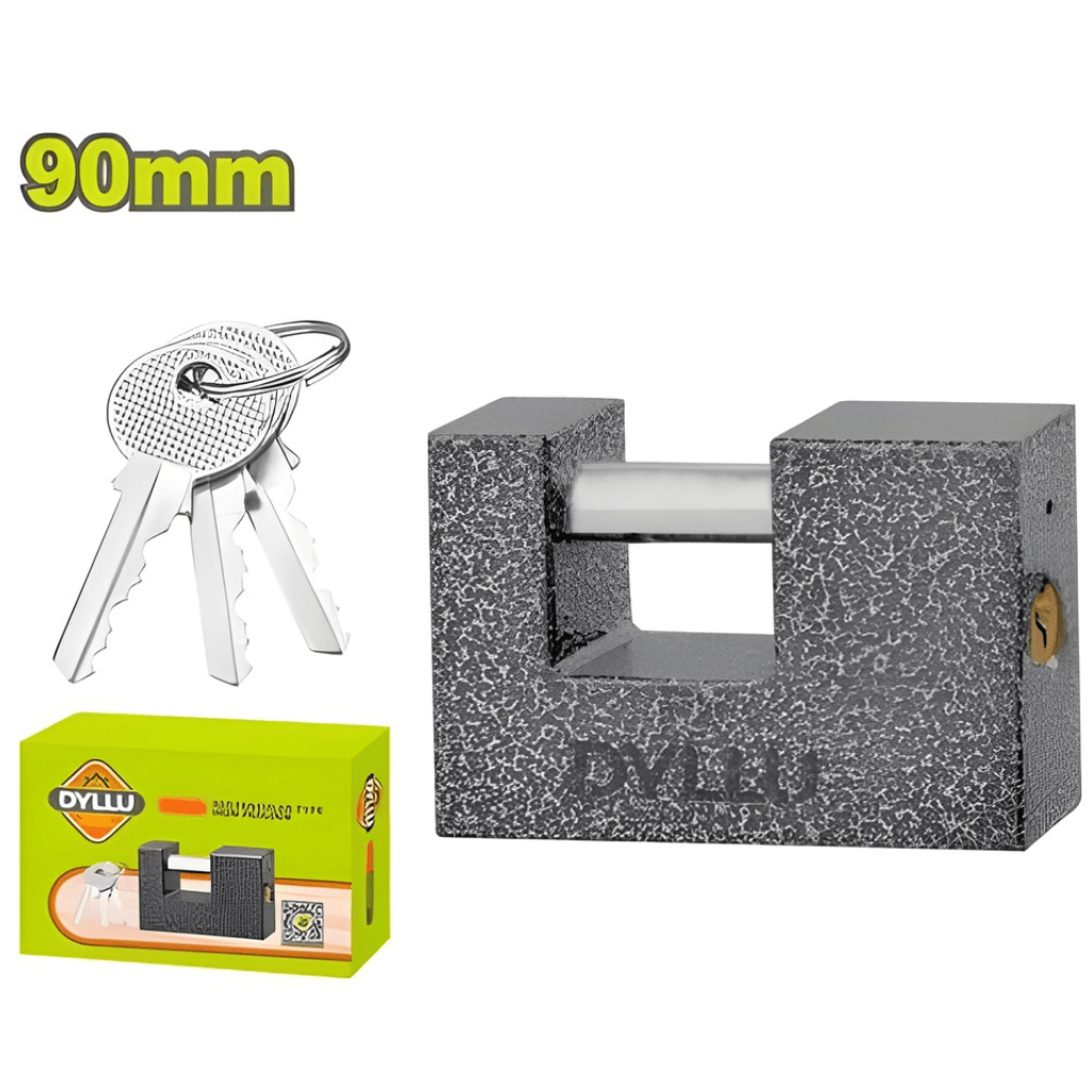 Dyllu Padlocks & Accessories Dyllu Heavy-Duty Iron Padlock 90mm - DTPD7590
