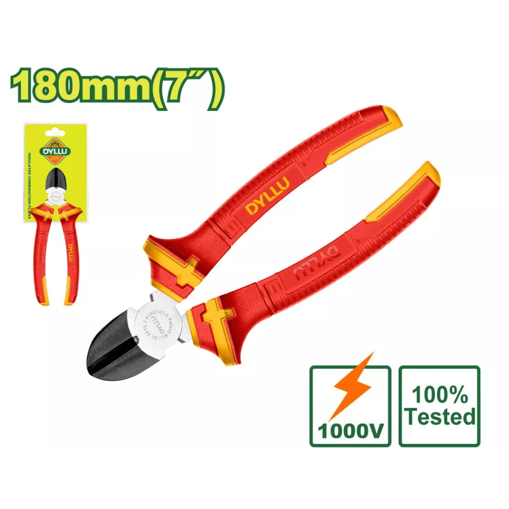 Dyllu Pliers Dyllu Insulated Diagonal Cutting Pliers 7"/180mm  - DTPL3937