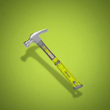 Dyllu Hammers Mallets & Sledges Dyllu Long Handle Claw Hammer  16oz (450g)  - DTHM336L