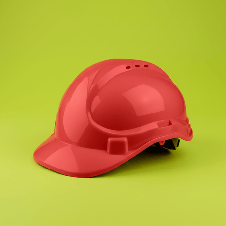 Dyllu Safety Helmets Dyllu  Red Safety Helmet - DTSH1304